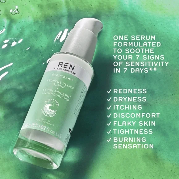 🌿 REN Clean Skincare Evercalm™ Redness Relief Serum - Picture 2 of 8